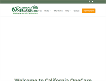 Tablet Screenshot of californiaonecare.org